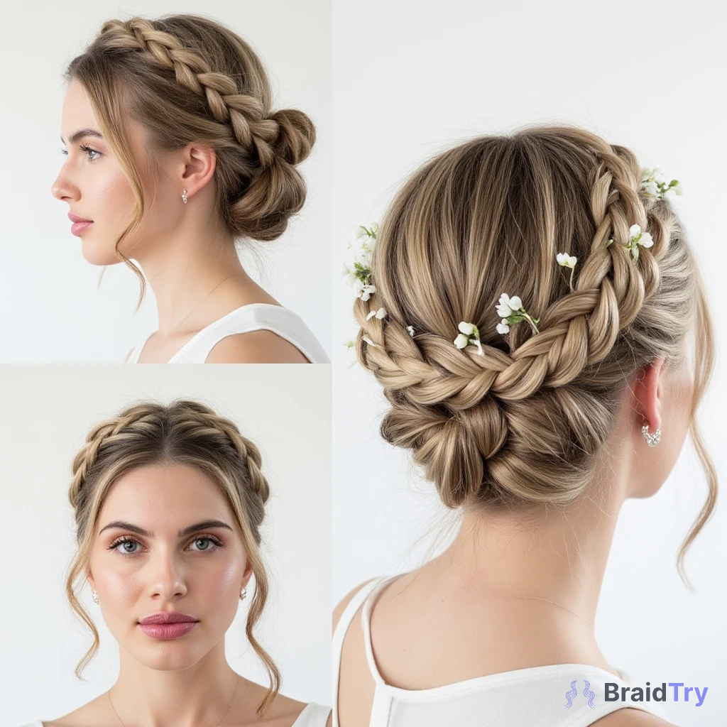 Braided Crown Hairstyle Example 1