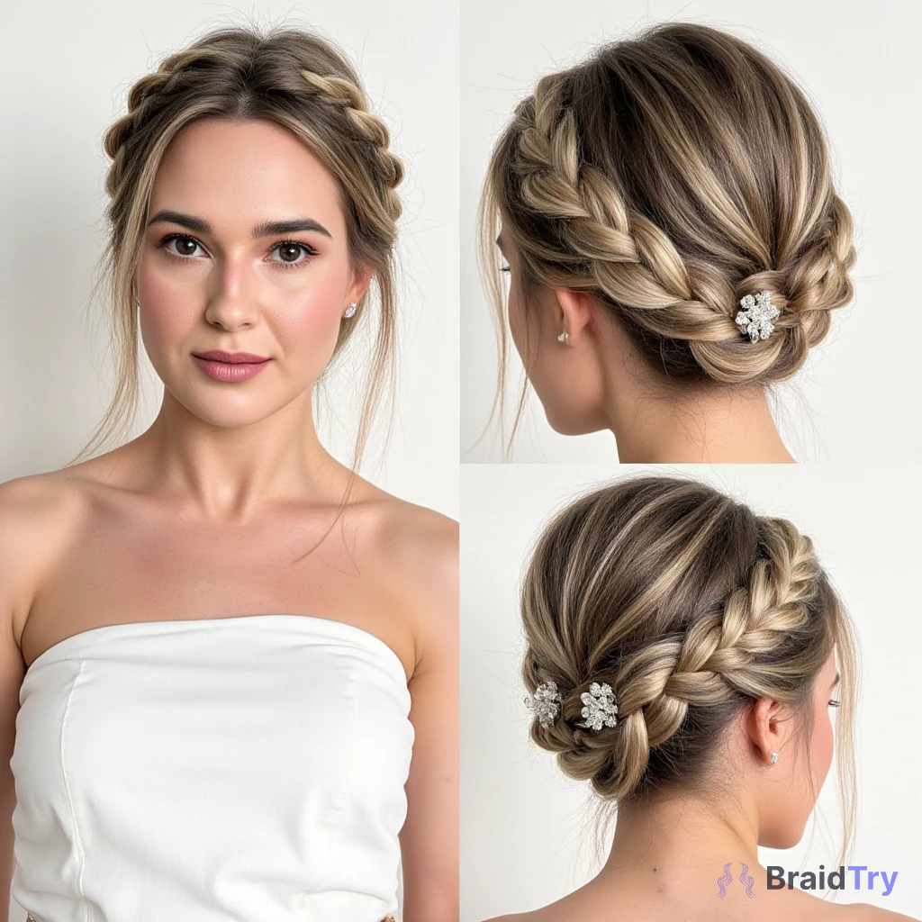 Braided Crown Hairstyle Example 2