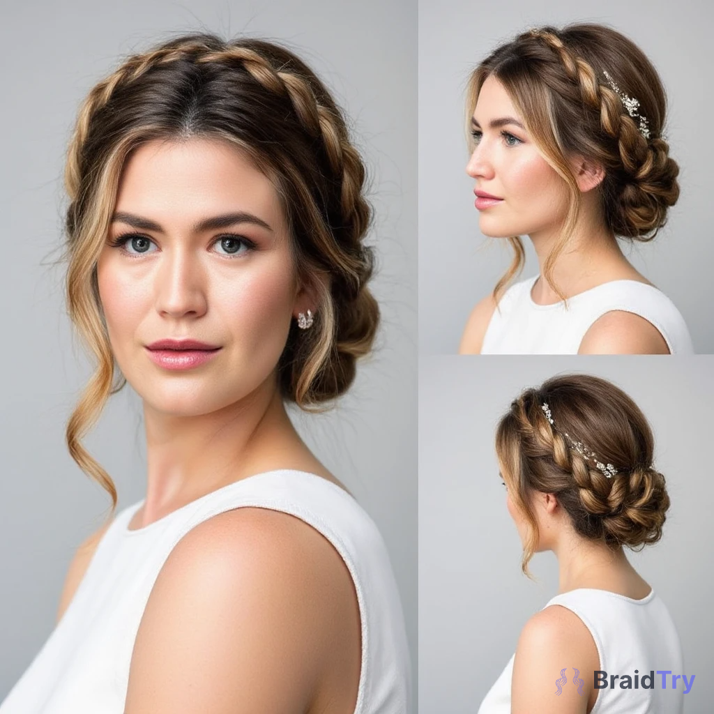 Braided Crown Hairstyle Example 3