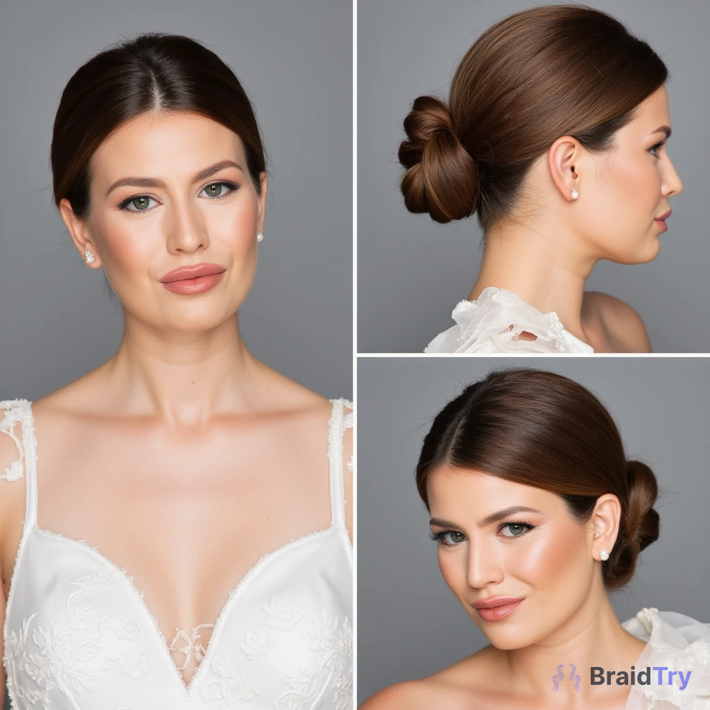 Sleek bun Hairstyle Example 2