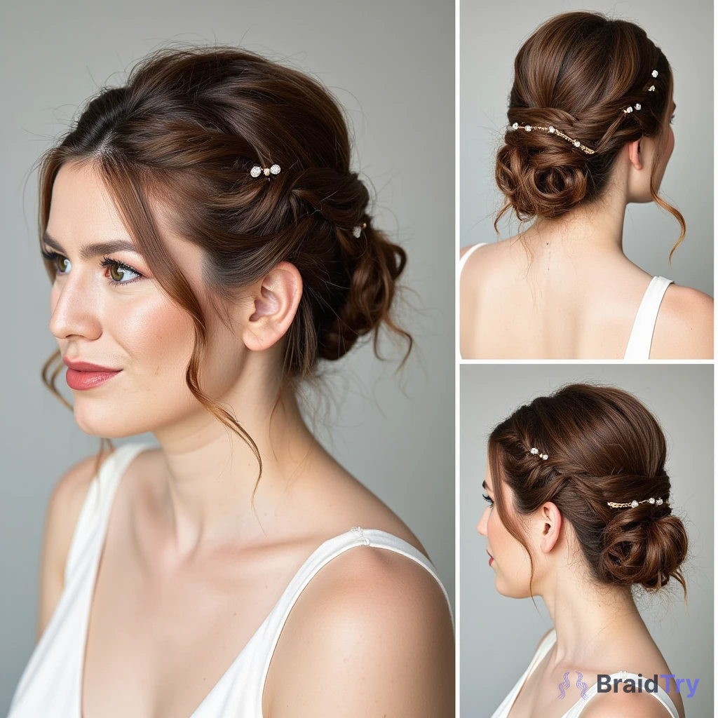 Textured Updo Hairstyle Example 2