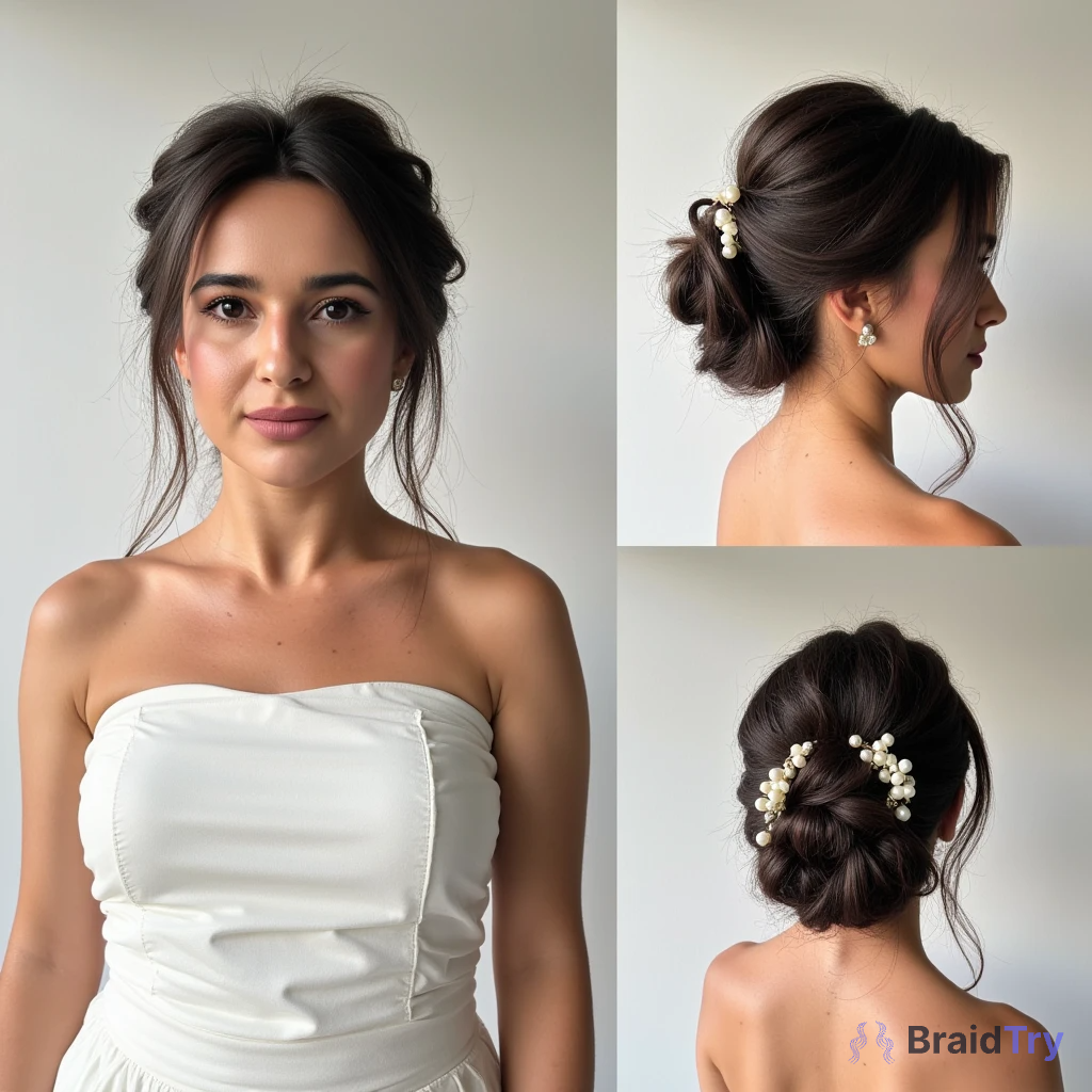 Textured Updo Hairstyle Example 3