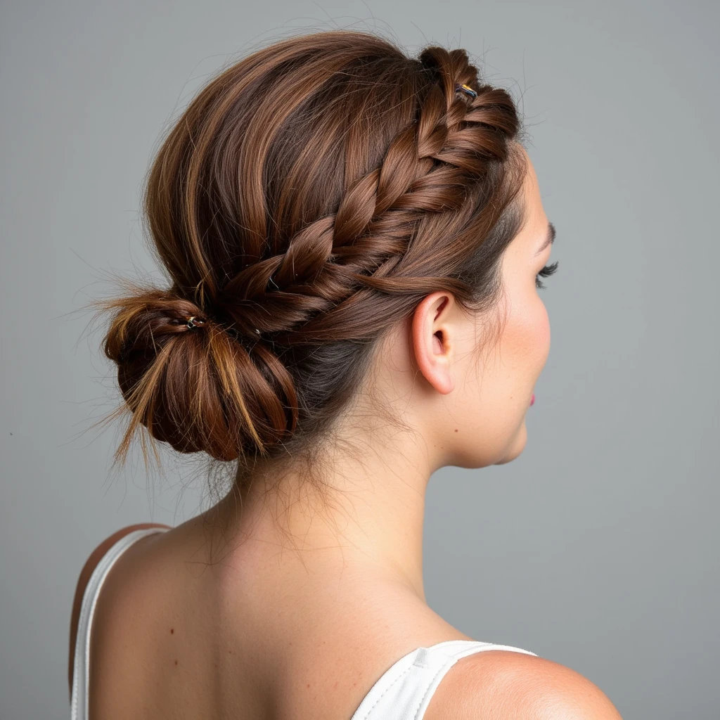 Braided Crown hairstyle