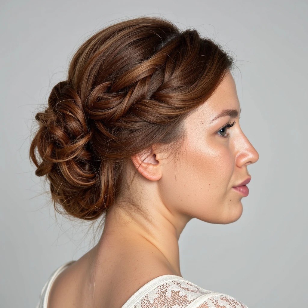 Textured Updo hairstyle